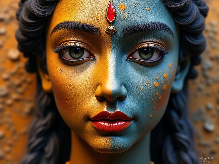 समकालीन और शास्त्रीय कला मिश्रण